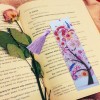 Tree Leather Tassel Bookmark