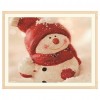 Christmas Snowman - Full Round Diamond - 30x25cm