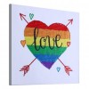 Love Heart - Special Shaped Diamond - 35x35cm