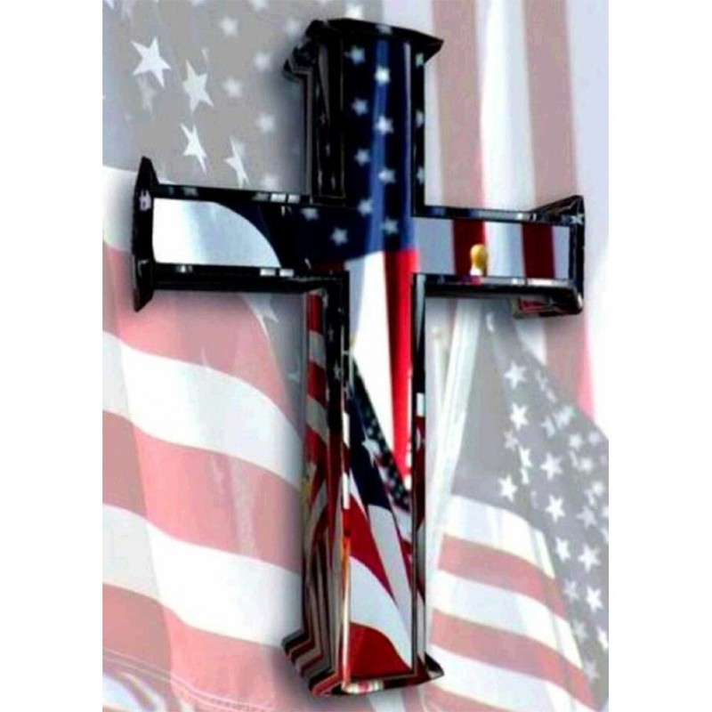 US Flag Cross - Full...