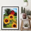 Diamond Painting Flowers Full Round Drill Handicraft (B3336 Sunflower)