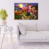 Colorful Flowers And Fruits - Full Round Diamond - 40*30cm