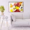 Colorful Flowers - Full Round Diamond - 40*30cm