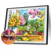 Colorful Flowers - Full Round Diamond - 40*30cm