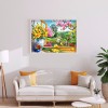 Colorful Flowers - Full Round Diamond - 40*30cm