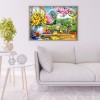 Colorful Flowers - Full Round Diamond - 40*30cm