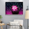 DIY Lotus Flower Mosaic Home Decor Full Drill Diamond Painting Bead Art