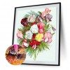 Flower - Full Round Diamond - 30*40cm