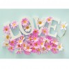 DIY Resin Love Pink Blossom Picture Full Drill Round Diamond Painting Kit