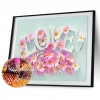 DIY Resin Love Pink Blossom Picture Full Drill Round Diamond Painting Kit