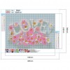 DIY Resin Love Pink Blossom Picture Full Drill Round Diamond Painting Kit