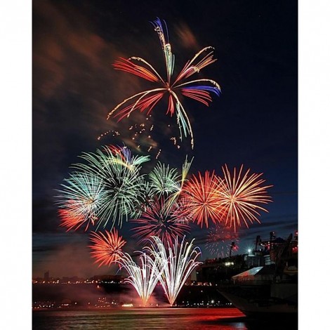 Fireworks - Full Round Diamond - 30x40cm