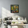 Elegant Flower Poster  - Full Round Diamond - 30x30cm