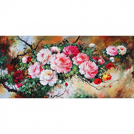 Flower - Full Round Diamond Painting  - 100x55cm