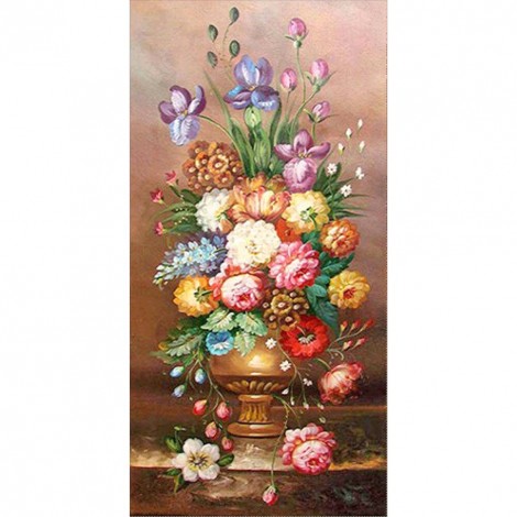 Flower - Full Round Diamond Painting - 85x45cm