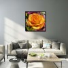 Elegant Flower Poster - Full Round Diamond - 30x30cm